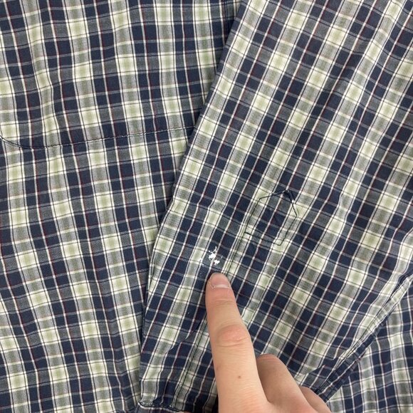 Levi Strauss Signature Premium Button Up Shirt Red / Blue / Green Plaid Men Sz M - Picture 9 of 16